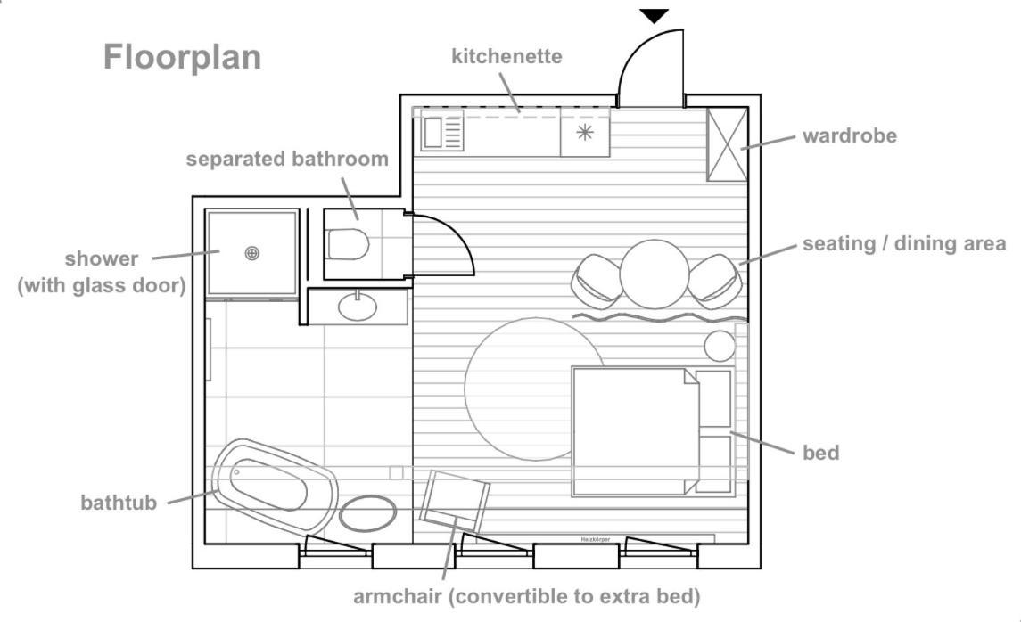 Zentrale 1-Zimmer-Ferienwohnung Mit Digitalem Check In هوف المظهر الخارجي الصورة